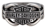 Harley-Davidson® Men's Vintage Bar & Shield Hardware Ring Band, HSR0080 - Superstition Harley-Davidson