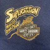 Harley-Davidson® Men's Fink Hog Long Sleeve T-Shirt, Navy - Superstition Harley-Davidson