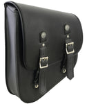 DS4010L Left Side Premium Leather Swing Arm Bag W/ Buffalo Snaps