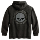 Harley-Davidson® Men's Hooded Skull Sweatshirt, 99107-18VM - Superstition Harley-Davidson