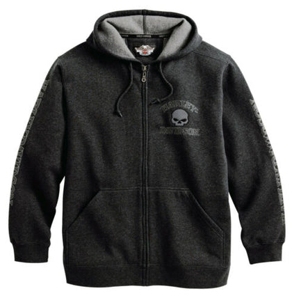 Harley-Davidson® Men's Hooded Skull Sweatshirt, 99107-18VM - Superstition Harley-Davidson